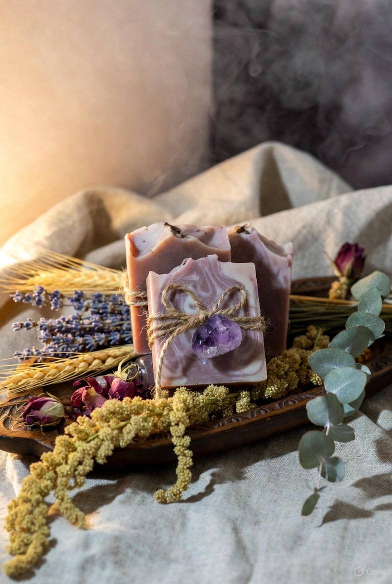 Immerse yourself in the rich, warm, mystical scent of Dragon Blood — a luxurious cold process soap handcrafted in small batches with premium natural oils. This artisan bar blends six nourishing plant oils with an exotic resin-inspired fragrance