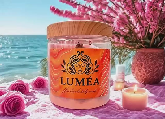 Nourishing natural oils in Peony Kiss exfoliating scrub for smooth skin